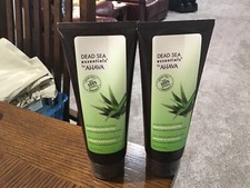 LOT/2 AHAVA DEAD SEA ESSENTIALS ALOE VERA SALT SCRUB 7.5 OZ EACH SEALED NEW