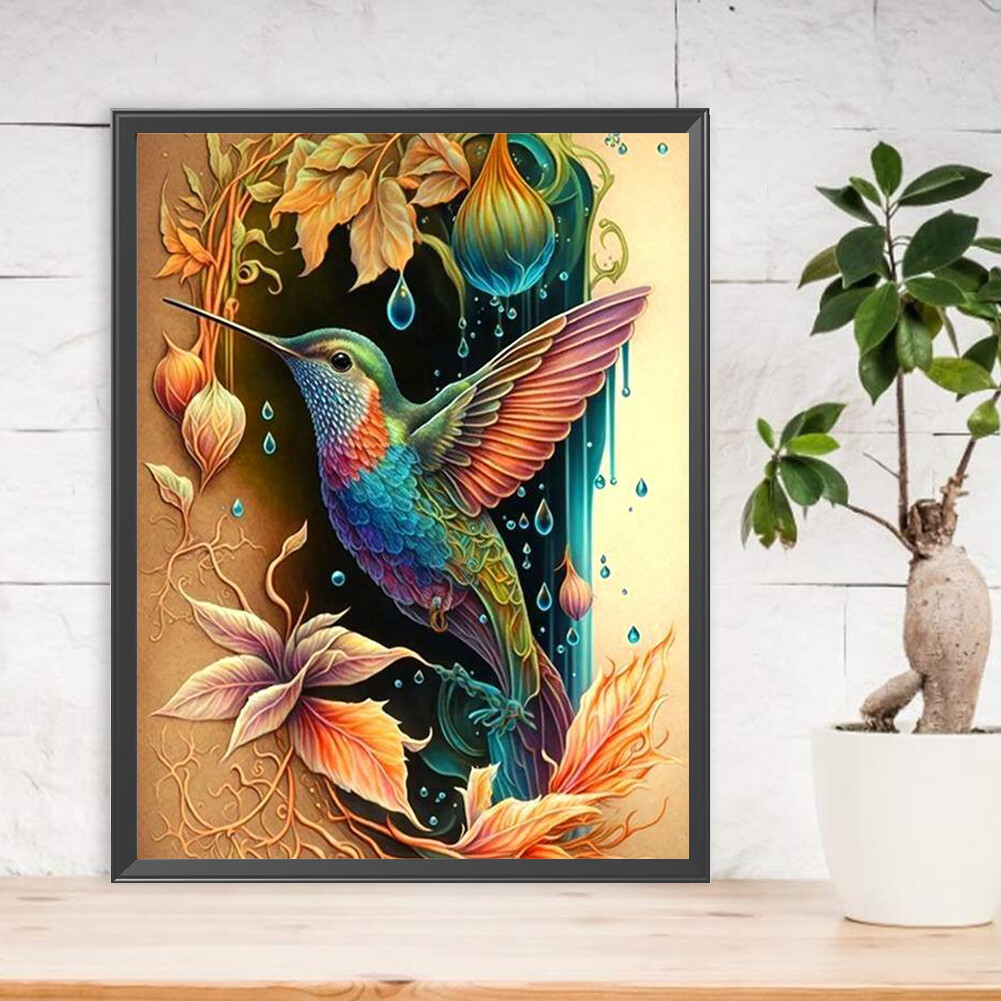 5D DIY Full Round Drill Diamond Painting Hummingbird Home Decoration