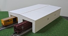 N Scale 1/160 3d Printed MEGA Warehouse Building 2 Pull Thru Doors For Freight