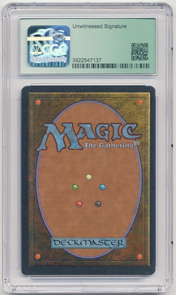 Graded Signed Kismet CGC 9 MINT Legends Artist Kaja Foglio 1994 WOTC MTG Magic! - Image 2 of 2