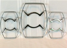 3 Piece Vintage Chrome Corning Casserole Triv...