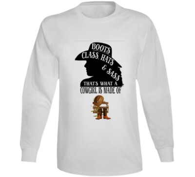 Boots Class Hats Sass Thats What A Cowgirl Is Made Of Cowbow  display picture 2