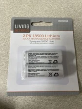 Living Accents 18500 Lithium Phosphate Battery 3.2V Solar Rechargeable