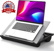 Escritorio Ajustable Para Regazo Con 8 Angulos Ajustables Cojines Dobles Soporte