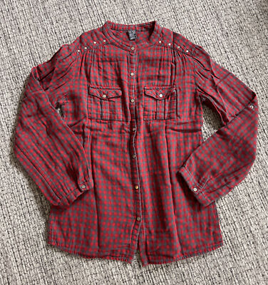 Herrenhemd Hemdjacke Herren Kariert Zara Bluse/Hemd, ZARA, Nieten