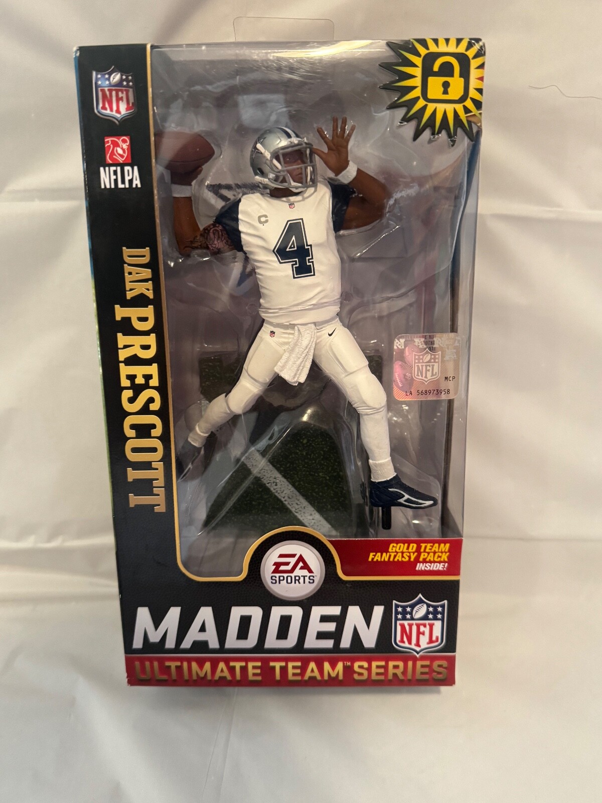 Madden NFL Dallas Cowboys Dak Prescott Figure McFarlane Toy 2019 Exclusive