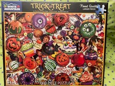 White Mountain Puzzle TRICK OR TREAT BY GINA JANE LEE 24X30 1000 Pcs NEW
