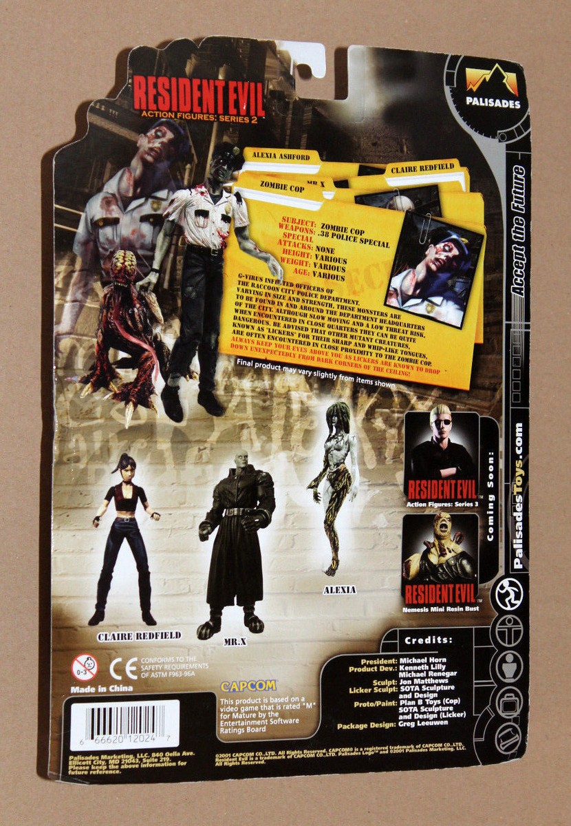 Resident Evil 2 White Zombie Cop & Licker Action Figure Figur