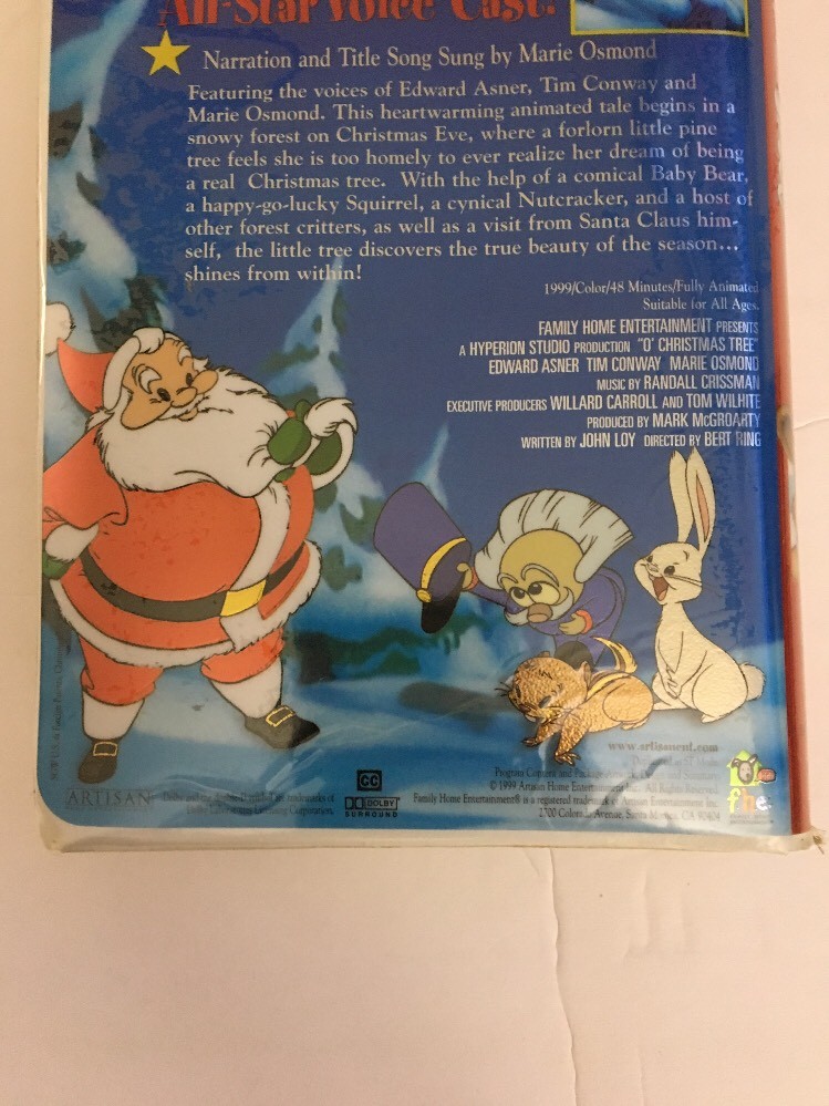 O' Christmas Tree(VHS,1999)Edward Asner, Tim ConwayTESTEDRARESHIPS N