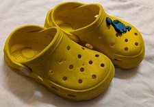 Yellow Crocs Clogs Toddler Size 23