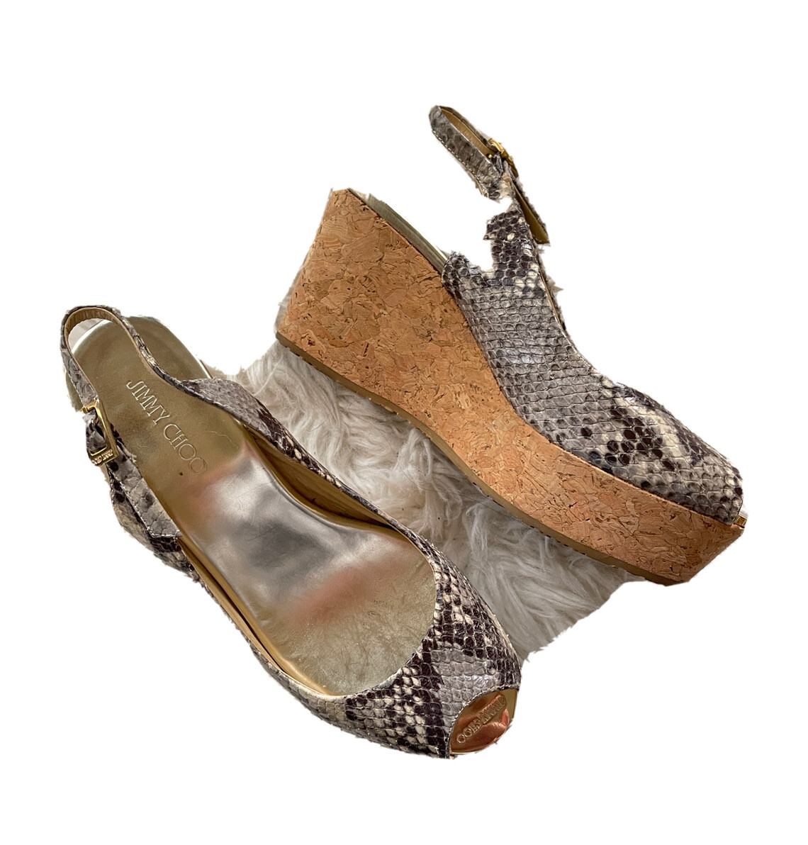 Jimmy Choo Python Snakeskin  Sandal - image 1