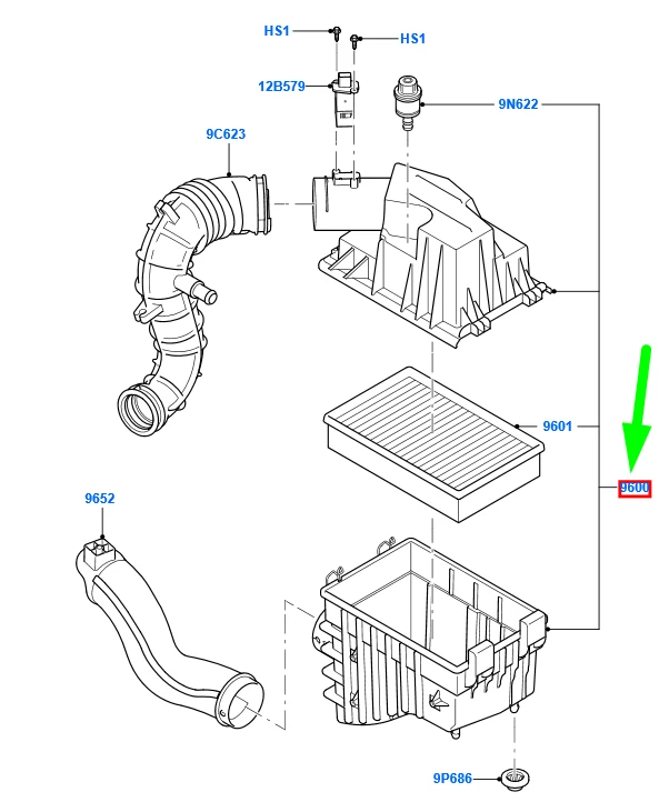FORD TRANSIT MK3 Air Cleaner Assy 1496813 6C11-9600-BC NEW GENUINE  