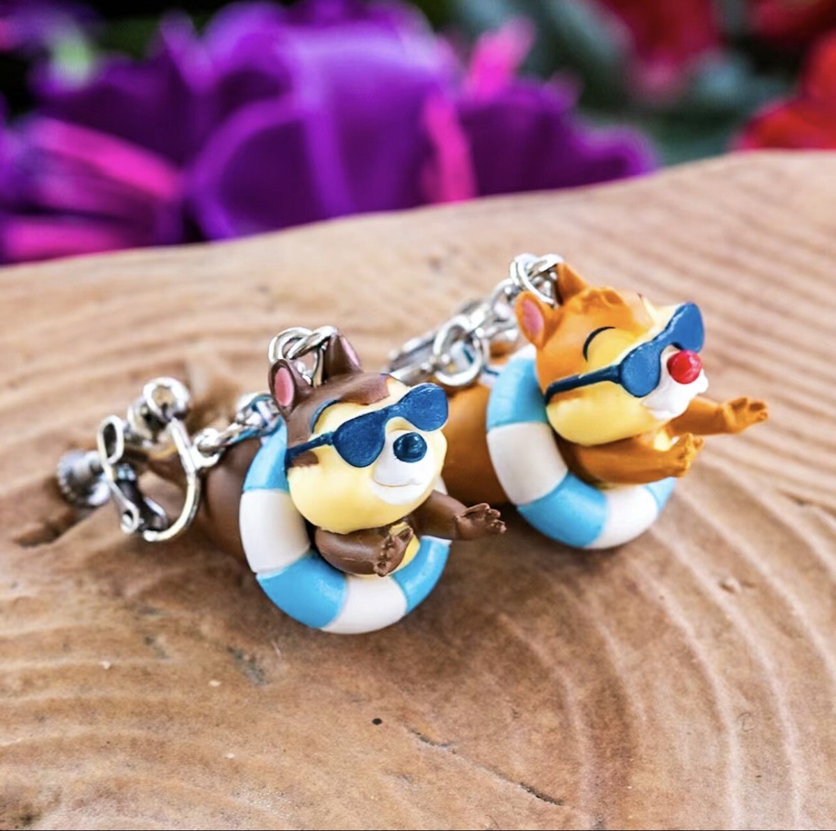 Japan Tokyo Disney Resort Store 2024 SUISUI Summer Key Chain Set