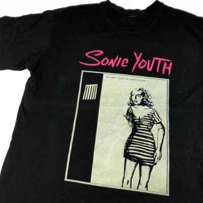 Sonic Youth retro black shirt, brand new shirt, rock band shirt TE2099