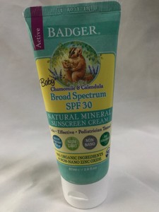 badger baby sunscreen cream spf 30