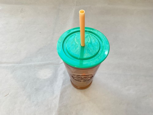 Starbucks Recycled Glass Cold-To-Go Tumbler Cup Peach & Teal 16 Oz Grande - Bild 2 von 3