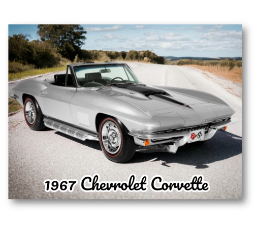 1967 Chevrolet Corvette Refrigerator Locker Tool Box Fridge Magnet