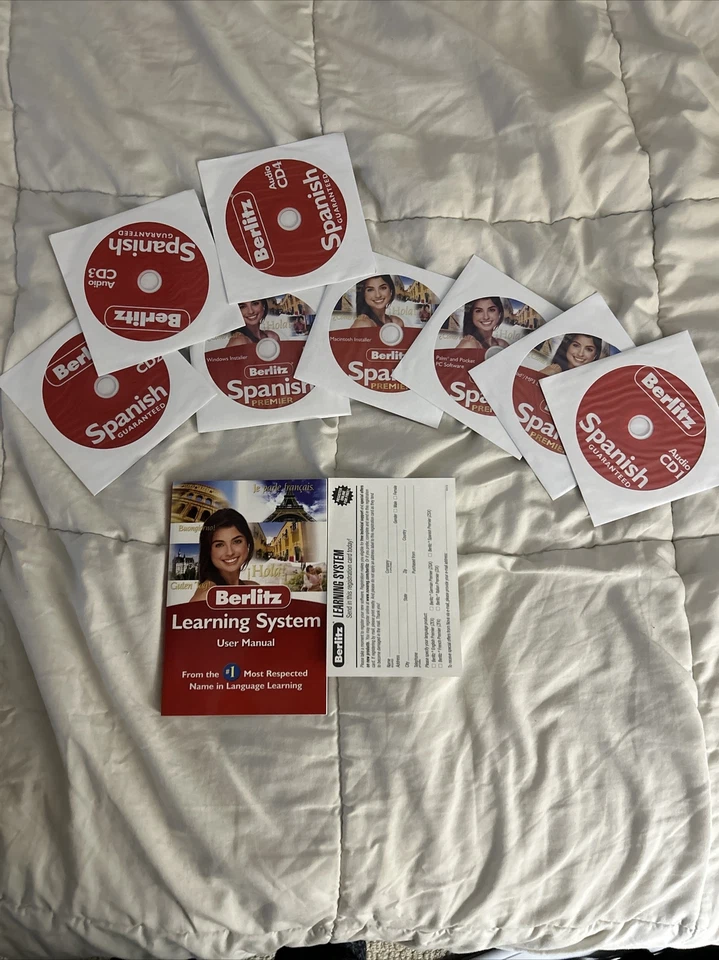 Berlitz Spanish Premier Software Windows PC Mac 2006 Eight CD Language Learning  - Image 4 of 4