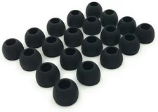 10PC Silicone Replacement Earbud Earbuds Premium Ear Tips - Black