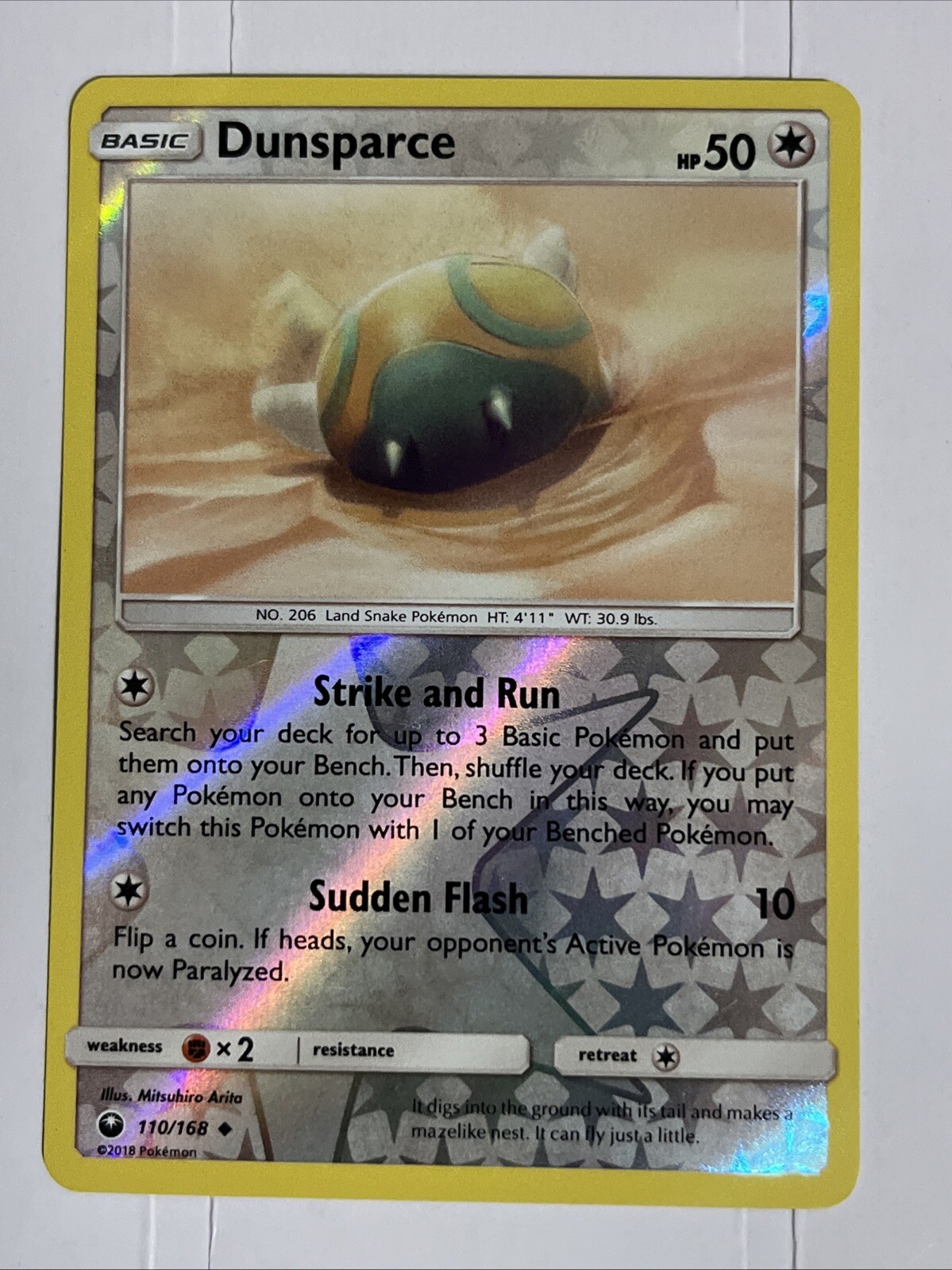 Pokemon Dunsparce 110/168 Reverse Holo