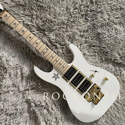 6 Strings Jersey Star Solid Body Full Size Electric Guitar HHH Pickup FR Bridge