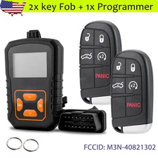 2 Remote Key Fob Program Kit for 2011 2012 2013 2014 Chrysler 300 Dodge Charger