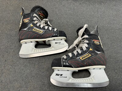 Bauer Supreme 3000 [ JR 1 D ] Power Ice Hockey Player Skates Junior Used VINTAGE