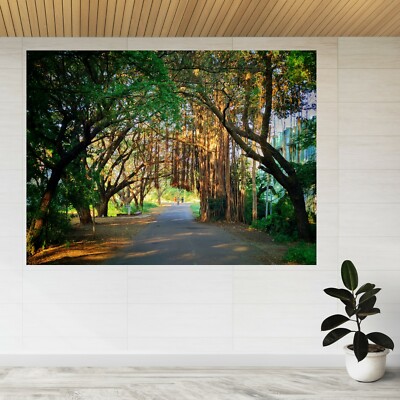 Banyan Bäume bilden einen Tunnel 3D-Ansicht Wandaufkleber Poster Aufkleber A292