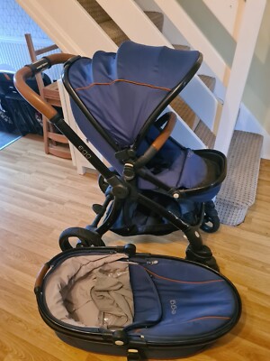 Egg Pram Travel System Petrol Blue And Carry Cot And