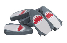 6 Shark Flexible Soft Pencil Eraser For Kids Writing School Student office USA
