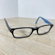 Ray-Ban RB5206 5023 Tortoise Blue Rectangle Eyeglasses 52-18-140 FRAMES ONLY