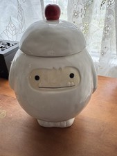 Rare Arlington Design Ceramic &ldquo;YETI&rdquo; 10" Cookie Jar/ Canister  Abdominal Snowman