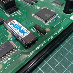 SNK NEO GEO AES Japanese Console RGB Bypass BIOS socket Recap AES3-4 #084843