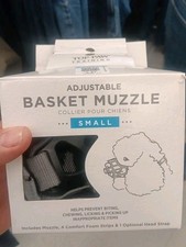 NEW Open Box Top Paw Training Adjustable Dog/Canine Basket Muzzle Small 