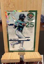 2025 Panini Prospect Edition - Tai Peete #22 Green Ice Prizm /149 (RC)