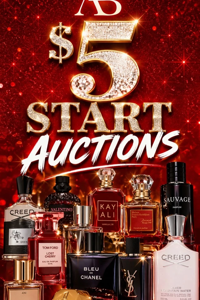 $5 START FRAGRANCE AUCTIONS 🔥 Favorites for less 5/01