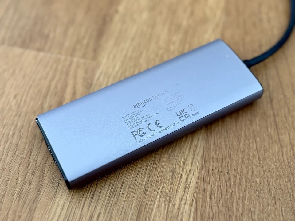 Amazon Basics USB-C Hub 6-in-1 | Aluminium | Dunkelgrau - Bild 4 von 4