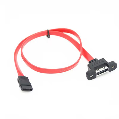 SATA Verlängerungskabel 7P Stecker auf Buchse Panel Montage 50cm A-18
