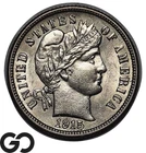 1915 Barber Dime, Lustrous Gem BU++