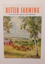 Vintage Advertising John Deere Tractor Farm Better Farming Farm Equipment Mag