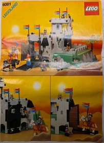 Lego 6081 King's Mountain Fortress Instructions Manual Booklet ONLY
