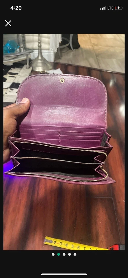 Cartera Larga Gucci GG Marmont Cuero Exótico Foto 2 de 4