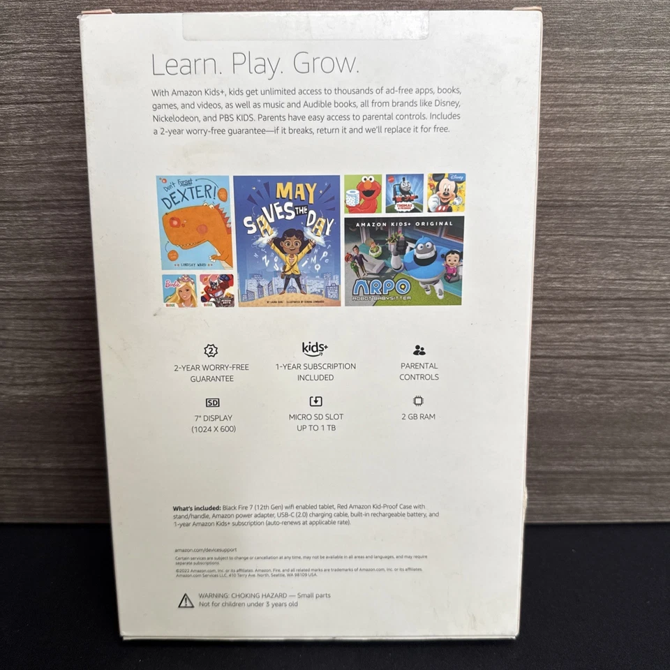 Amazon Fire 7” Kids Tablet 12th Gen 16GB Red Case WiFi 2022 - Brand New - Image 2 of 4