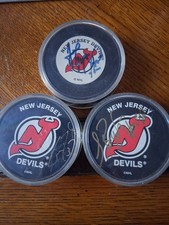 New Jersey Devils Ken Daneyk, John MacLean, & So, JohnBrylin McClane autographs