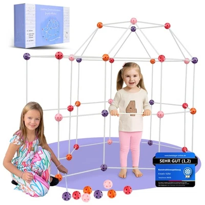 Konstruktionsspielzeug DIY Höhle Bauen Kinder Set BAU Spielzeug Höhlenbauset ... - Bild 1 von 4