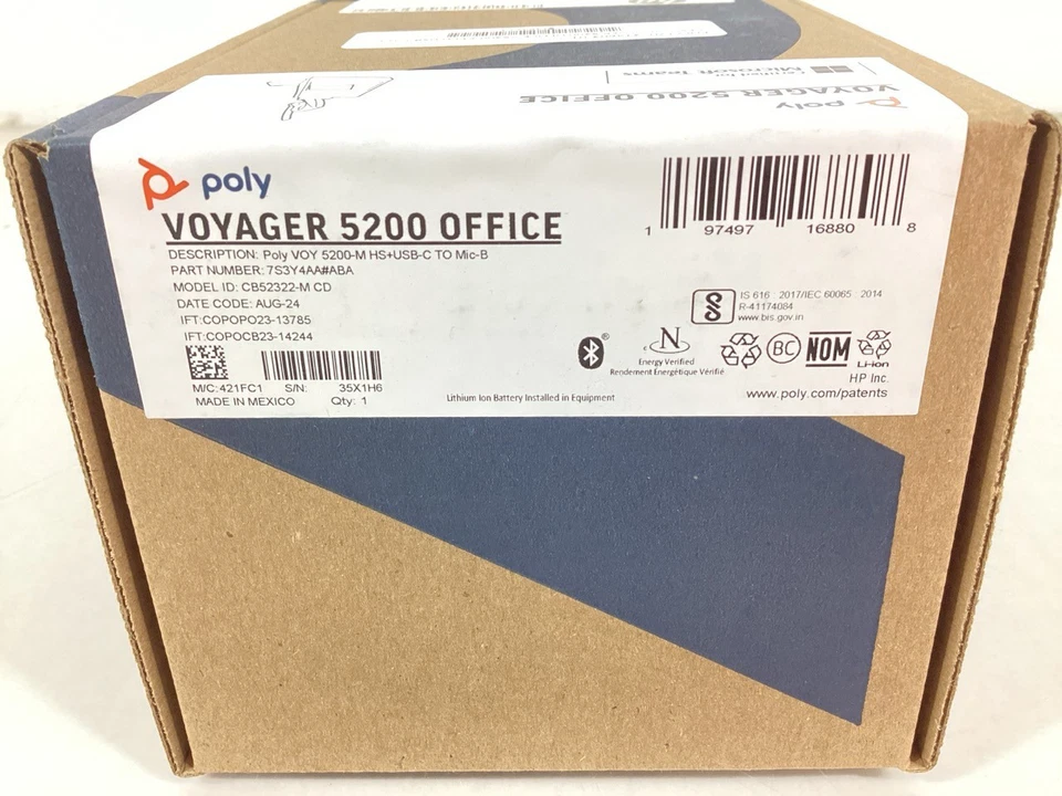 Poly Voyager 5200-M Office Headset + Base, Microsoft Teams Certified 7S3Y4AA#ABA - Image 2 of 4
