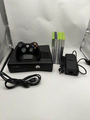 Microsoft Xbox 360 S 4GB Spielekonsole mit Controller 5x Spiele Blitzversand i