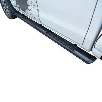 Black Horse Peak Running Boards  Matte Black fit 2009-2025 Ford F-350 Super Duty