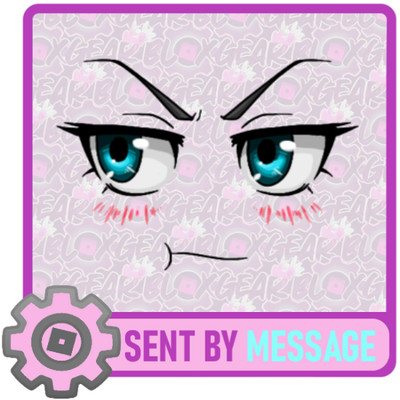 ROBL0X Tsundere Expression Face Toy Code Sent Fast Via Ebay Message