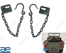 Rear Tailgate Chain Pair Fits Jeeps Willys Cj2a Cj3a Cj3b Cj5 M38 Rear Tailgate Chain Pair Fits Jeeps Willys Cj2a Cj3a Cj3b Cj5 M38